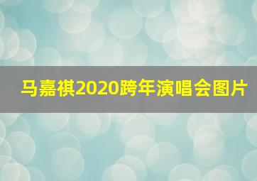 马嘉祺2020跨年演唱会图片