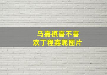 马嘉祺喜不喜欢丁程鑫呢图片