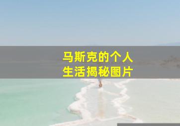 马斯克的个人生活揭秘图片