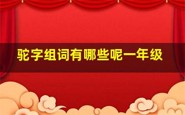 驼字组词有哪些呢一年级