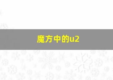 魔方中的u2