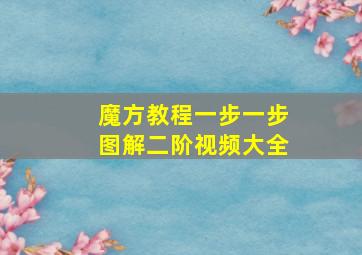 魔方教程一步一步图解二阶视频大全