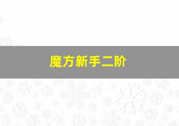 魔方新手二阶